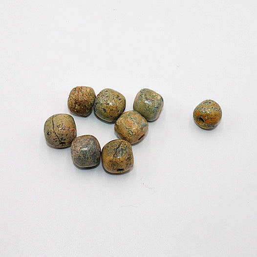 plated iridescent stone beads irregular small stone spacers